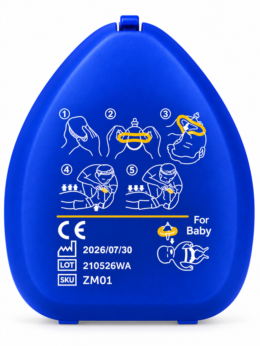 ZORG CPR Pocket Resuscitation Mask - Product showcase image 2 at LFA First Response